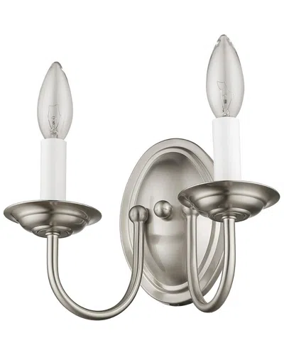 Livex Lighting Livex Home Basics 2-light Brushed Nickel Wall Sconce