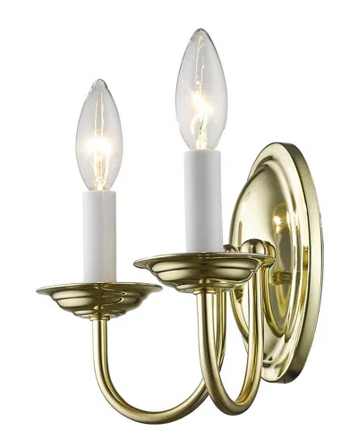 Livex Lighting Livex Home Basics 2-light Polished Brass Wall Sconce