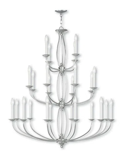 Livex Lighting Livex Home Basics 24-light Brushed Nickel Chandelier