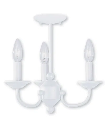 Livex Lighting Livex Home Basics 3-light White Mini Chandelier