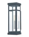 Livex Lighting Livex Hopewell 1 Light Bk Outdoor Wall Lantern In Gray