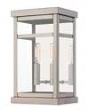 Livex Lighting Livex Hopewell 2 Light Bn Outdoor Wall Lantern In Neutral