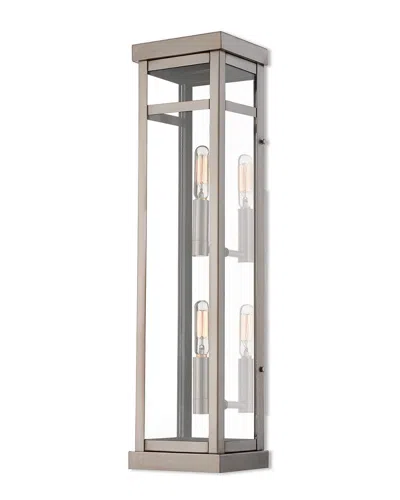 Livex Lighting Livex Hopewell 2 Light Bn Outdoor Wall Lantern