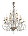 Livex Lighting Livex Isabella 21-light Eb Foyer Chandelier In Metallic