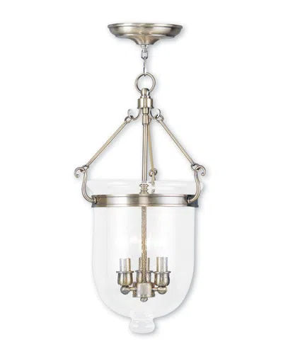 Livex Lighting Livex Jefferson 3-light Antique Brass Chain Lantern