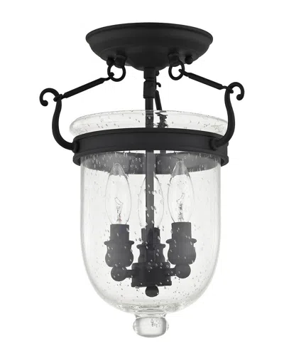 Livex Lighting Livex Jefferson 3-light Black Ceiling Mount
