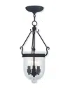 Livex Lighting Livex Jefferson 3-light Black Chain Lantern