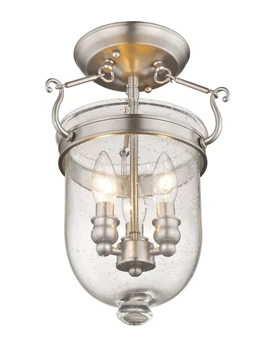 Livex Lighting Livex Jefferson 3-light Brushed Nickel Ceiling Mount