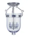Livex Lighting Livex Jefferson 3-light Polished Nickel Ceiling Mount