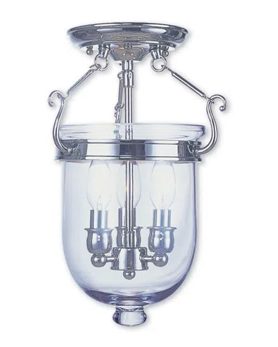 Livex Lighting Livex Jefferson 3-light Polished Nickel Ceiling Mount