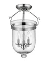 Livex Lighting Livex Jefferson 3-light Polished Nickel Ceiling Mount
