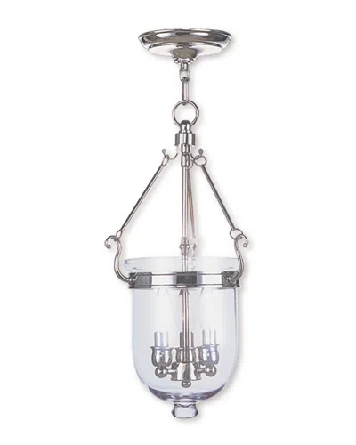 Livex Lighting Livex Jefferson 3-light Polished Nickel Chain Lantern