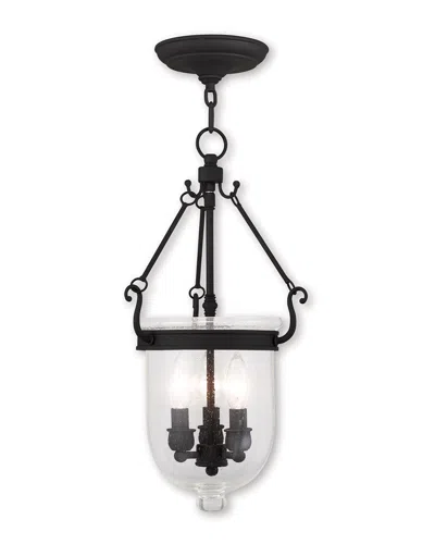 Livex Lighting Livex Jefferson 3-light Black Chain Lantern