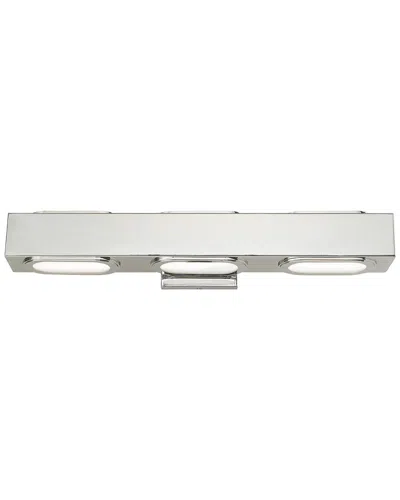 Livex Lighting Livex Kimball 3 Lt Polished Chrome Ada Bath Vanity In Silver