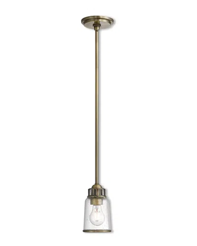 Livex Lighting Livex Lawrenceville 1 Lt Ab Mini Pendant
