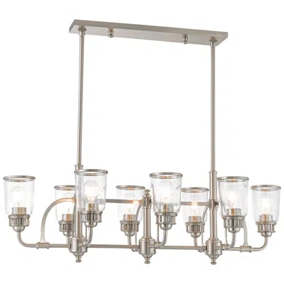 Livex Lighting Livex Lawrenceville 40" Wide Nickel Kitchen Island Light Chandelier