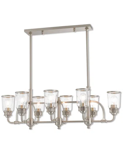 Livex Lighting Livex Lawrenceville 8 Light Bn Linear Chandelier