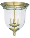 Livex Lighting Livex Legacy 3-light Antique Brass Ceiling Mount