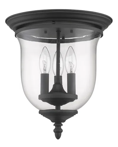 Livex Lighting Livex Legacy 3-light Black Ceiling Mount
