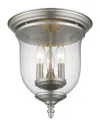 Livex Lighting Livex Legacy 3-light Brushed Nickel Ceiling Mount