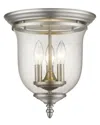 Livex Lighting Livex Legacy 3-light Brushed Nickel Ceiling Mount
