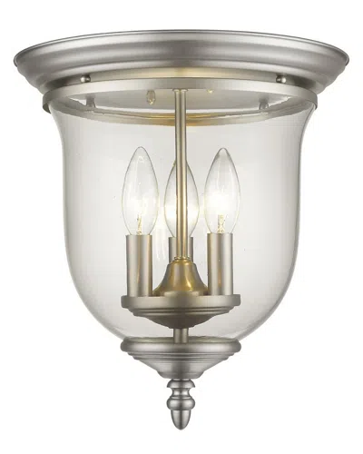 Livex Lighting Livex Legacy 3-light Brushed Nickel Ceiling Mount