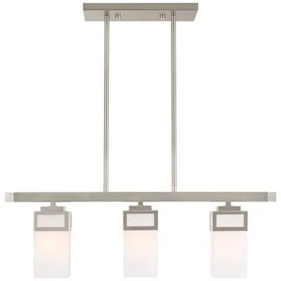 Livex Lighting Livex Lighitng Harding 28" Brushed Nickel Island Light Chandelier