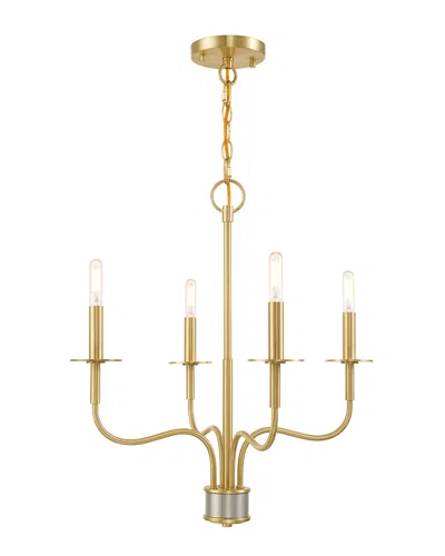Livex Lighting Livex Lisbon 4 Lt Satin Brass Mini Chandelier