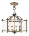 Livex Lighting Livex Livingston 4-light Ab Chain Hang/ceiling Mount