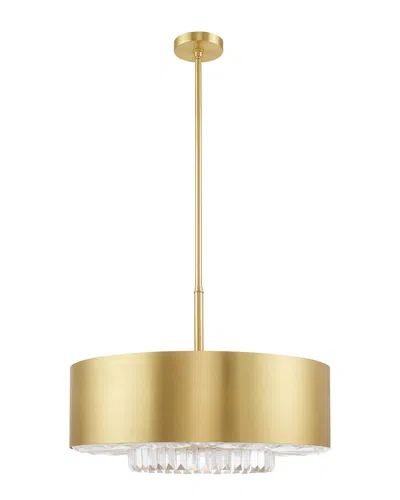 Livex Lighting Livex Madison 6 Lt Satin Brass Pendant Chandelier