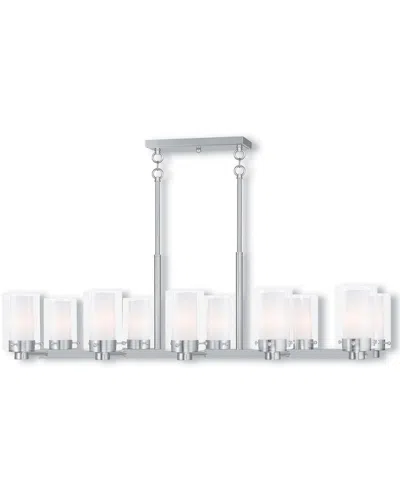Livex Lighting Livex Manhattan 10-light Brushed Nickel Chandelier