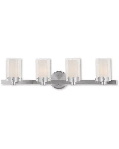 Livex Lighting Livex Manhattan 4-light Brushed Nickel Bath-light