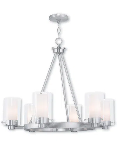 Livex Lighting Livex Manhattan 6-light Brushed Nickel Chandelier