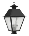 Livex Lighting Livex Mansfield 4-light Bronze Outdoor Post Lantern