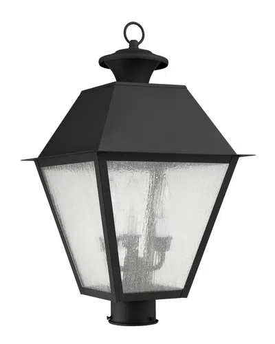 Livex Lighting Livex Mansfield 4-light Bronze Outdoor Post Lantern