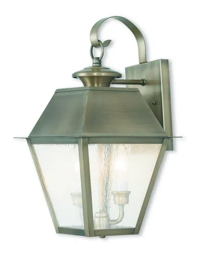 Livex Lighting Livex Mansfield 3-light Vpw Outdoor Wall Lantern