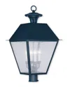 Livex Lighting Livex Mansfield 4-light Black Outdoor Post Lantern