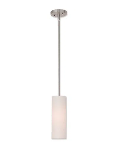 Livex Lighting Livex Meridian 1-light Brushed Nickel Mini Pendant