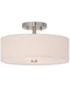 Livex Lighting Livex Meridian 2-light Brushed Nickel Ceiling Mount