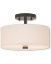 Livex Lighting Livex Meridian 2-light English Bronze Ceiling Mount