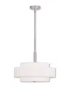 Livex Lighting Livex Meridian 4-light Brushed Nickel Pendant