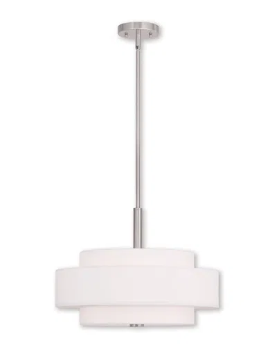 Livex Lighting Livex Meridian 4-light Brushed Nickel Pendant