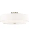 Livex Lighting Livex Meridian 5 Light Brushed Nickel Ceiling Mount