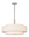 Livex Lighting Livex Meridian 5-light Brushed Nickel Pendant