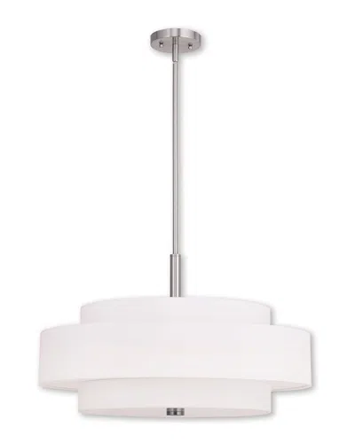 Livex Lighting Livex Meridian 5-light Brushed Nickel Pendant