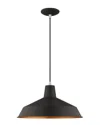 Livex Lighting Livex Metal Shade 1 Lt Black Mini Pendant