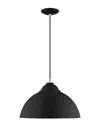 Livex Lighting Livex Metal Shade 1 Lt Black Mini Pendant