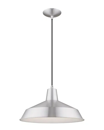 Livex Lighting Livex Metal Shade 1 Lt Brushed Aluminum Mini Pendant