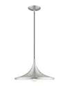 Livex Lighting Livex Metal Shade 1 Lt Brushed Aluminum Mini Pendant