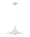 Livex Lighting Livex Metal Shade 1 Lt White Mini Pendant